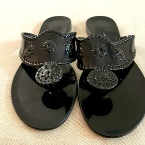 JACK ROGERS BLACK JELLIES (7)